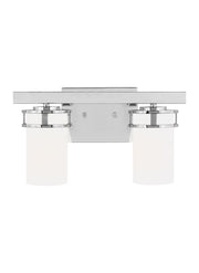 Robie 2-Light Bath Vanity Light in Chrome