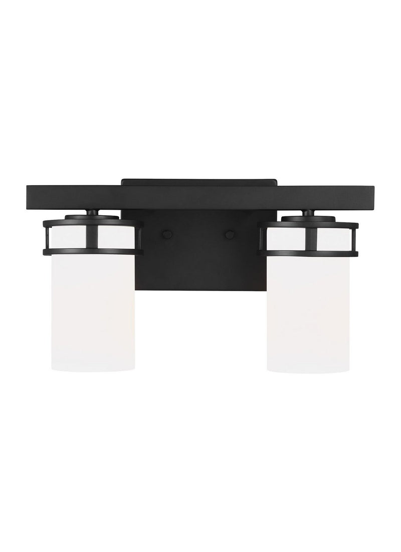 Robie 2-Light Bath Vanity Light in Midnight Black