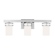 Robie 3-Light Bath Vanity Light in Chrome