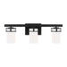 Robie Three Light Wall / Bath in Midnight Black