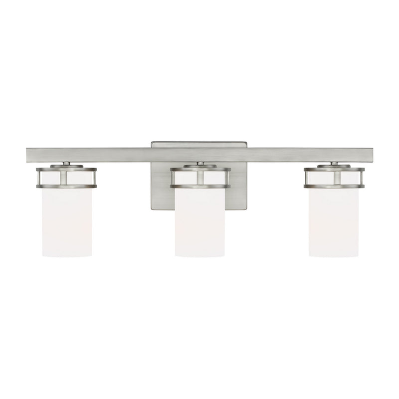 Robie Three Light Wall / Bath in Brushed Nickel