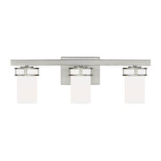 Robie 3-Light Bath Vanity Light in Brushed Nickel
