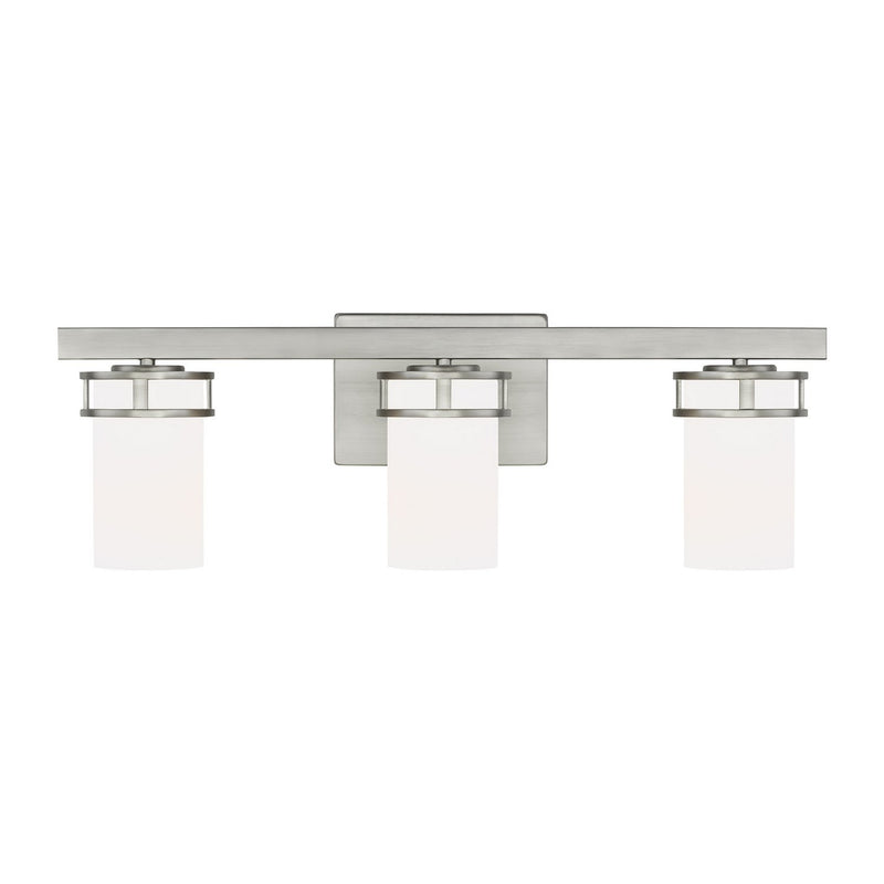 Robie 3-Light Bath Vanity Light in Brushed Nickel