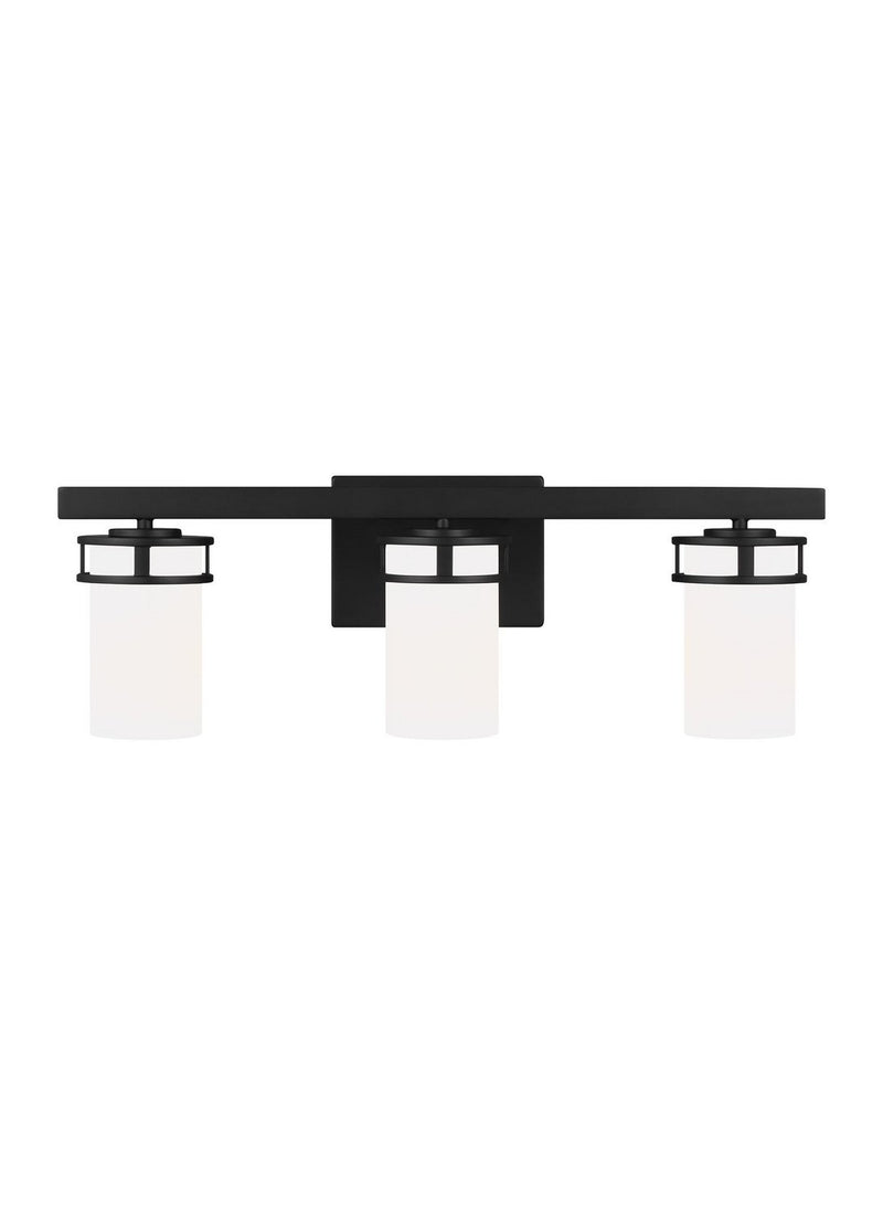 Robie 3-Light Bath Vanity Light in Midnight Black