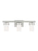 Robie Three Light Wall / Bath in Brushed Nickel
