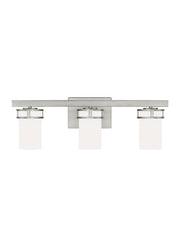 Robie 3-Light Bath Vanity Light in Brushed Nickel