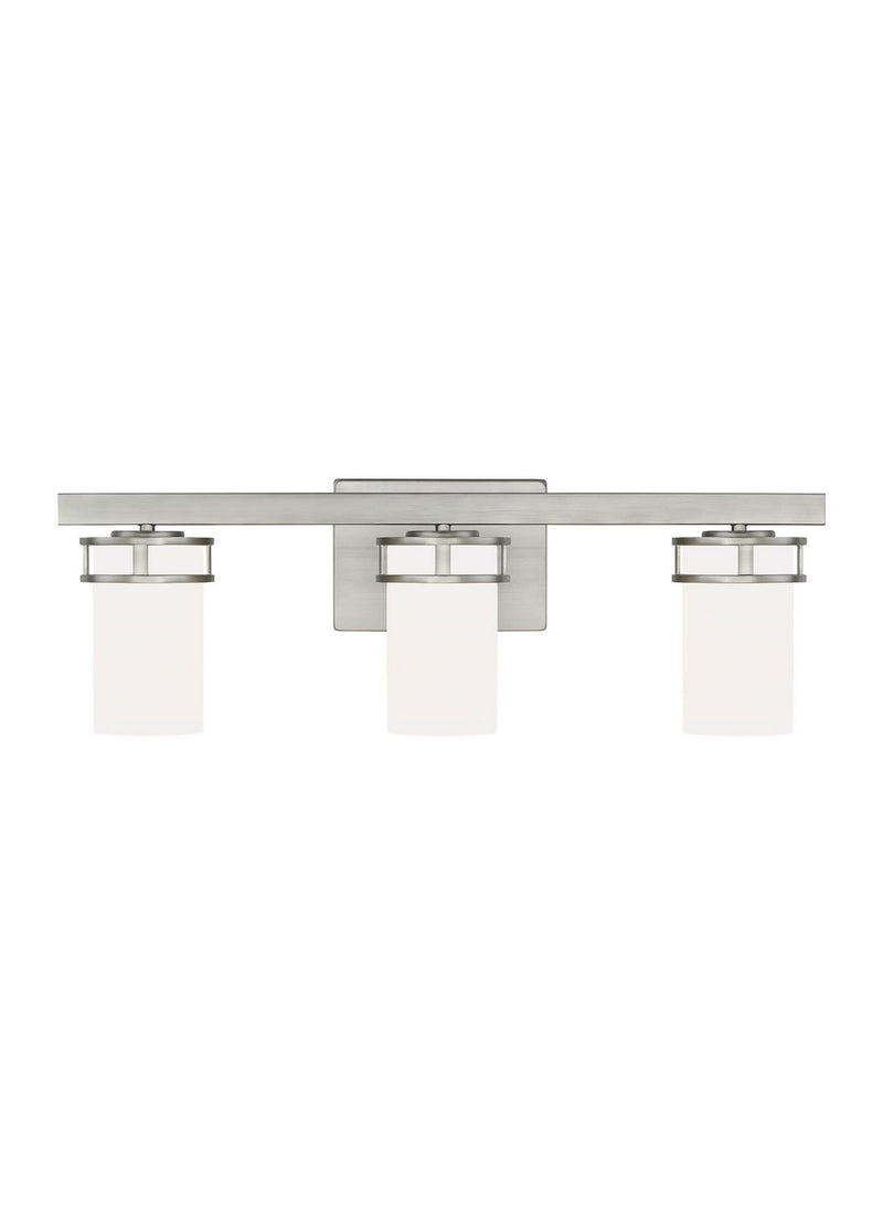 Robie 3-Light Bath Vanity Light in Brushed Nickel
