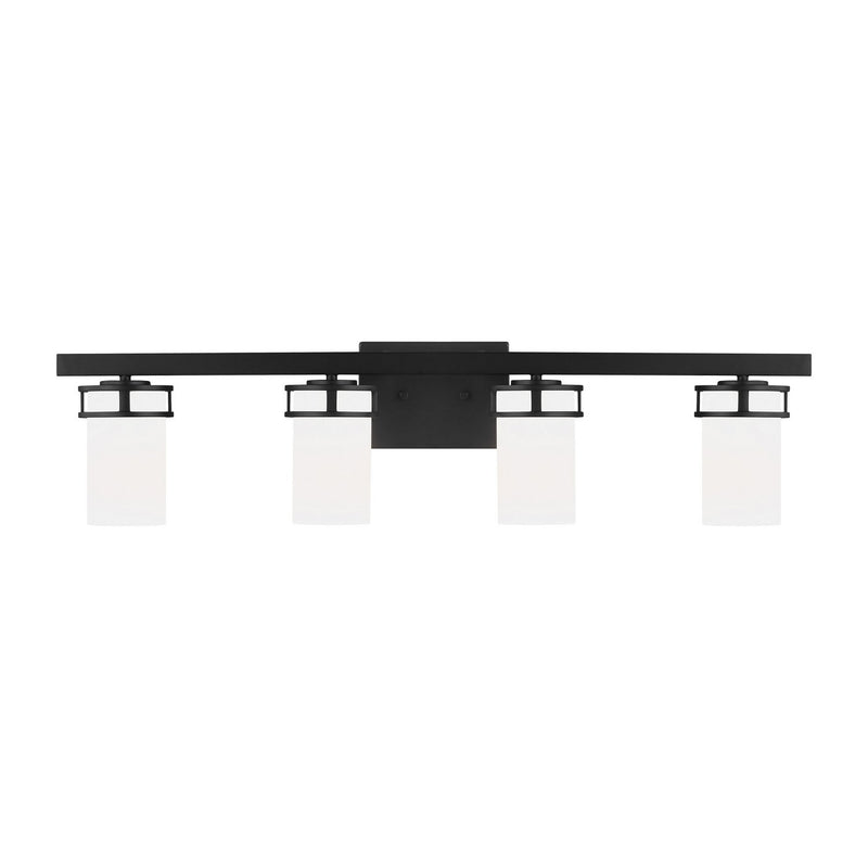 Robie 4-Light Bath Vanity Light in Midnight Black