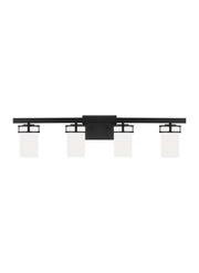 Robie 4-Light Bath Vanity Light in Midnight Black