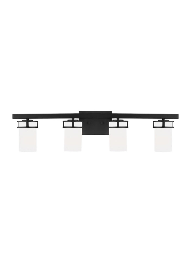 Robie 4-Light Bath Vanity Light in Midnight Black