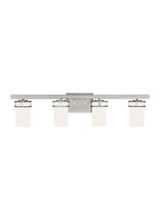 Robie 4-Light Bath Vanity Light in Brushed Nickel