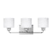 Canfield Three Light Wall / Bath in Chrome