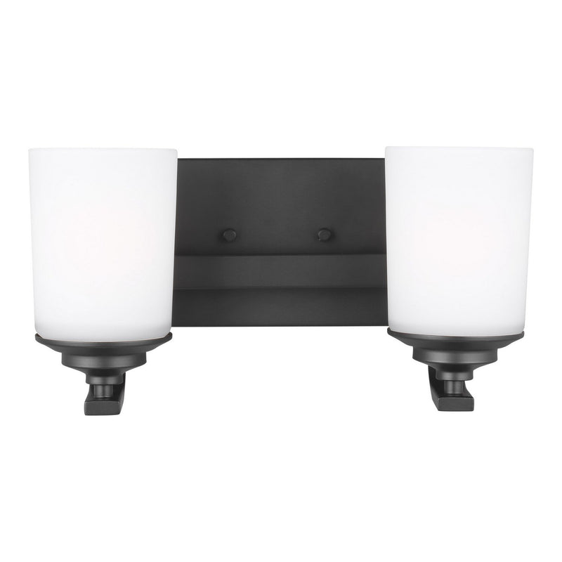 Kemal 2-Light Bath Vanity Light in Midnight Black