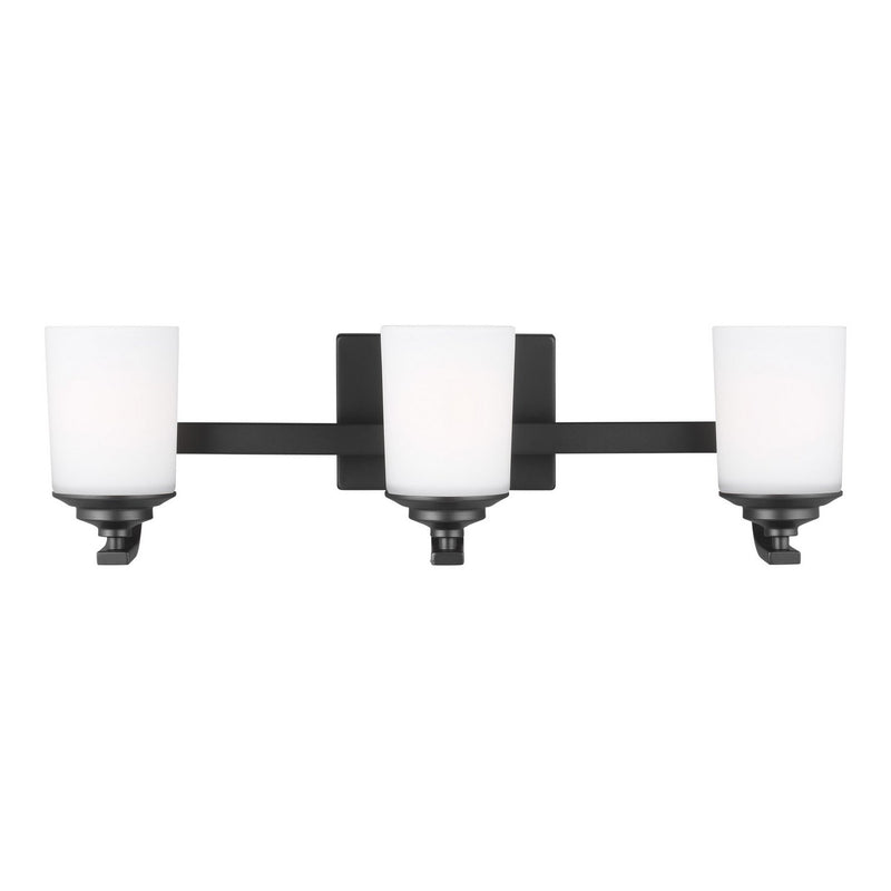 Kemal 3-Light Bath Vanity Light in Midnight Black