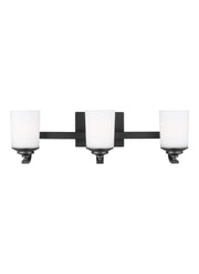 Kemal 3-Light Bath Vanity Light in Midnight Black