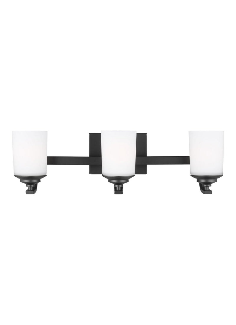 Kemal 3-Light Bath Vanity Light in Midnight Black