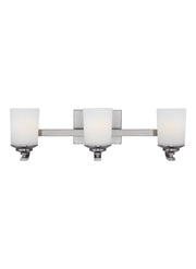 Kemal 3-Light Bath Vanity Light in Brushed Nickel