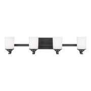 Kemal 4-Light Bath Vanity Light in Midnight Black