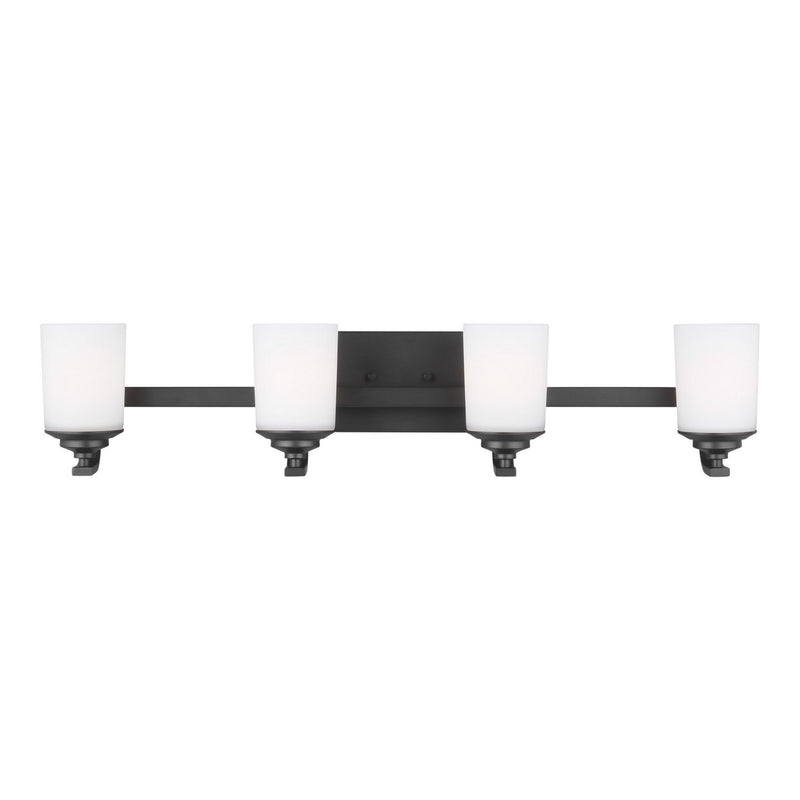 Kemal 4-Light Bath Vanity Light in Midnight Black