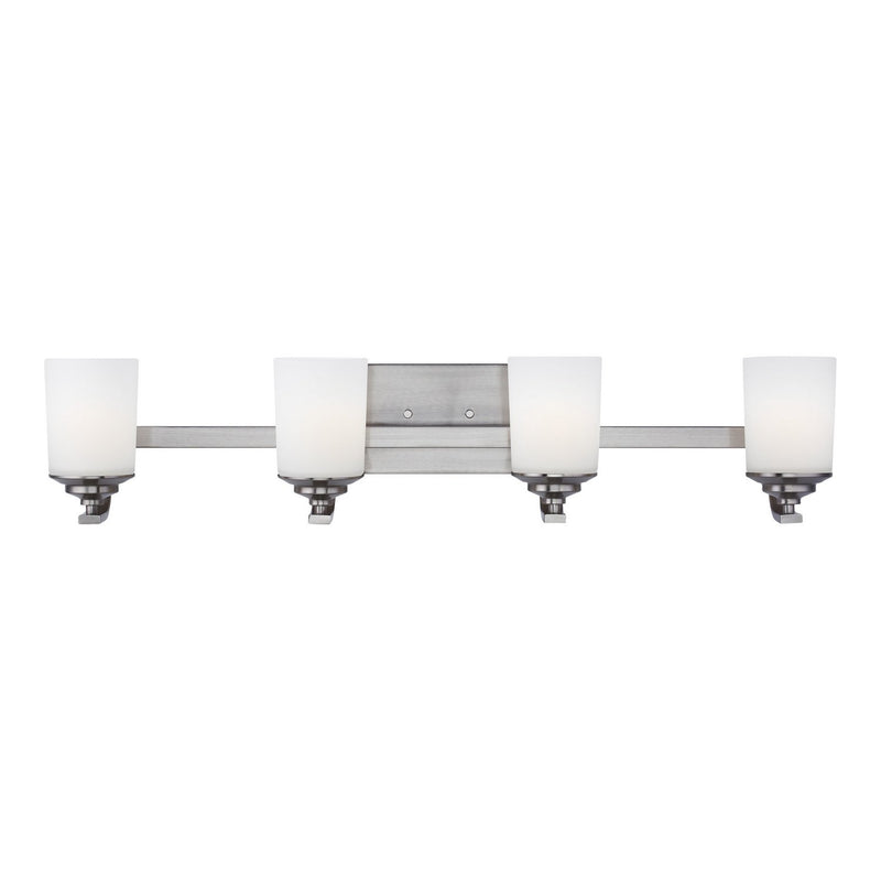 Kemal 4-Light Bath Vanity Light in Brushed Nickel