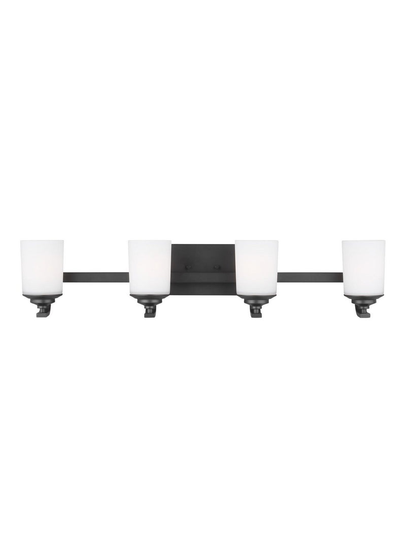 Kemal 4-Light Bath Vanity Light in Midnight Black