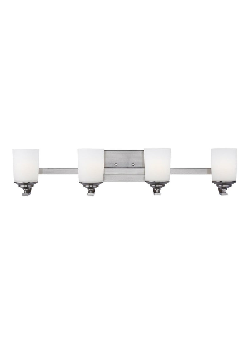 Kemal 4-Light Bath Vanity Light in Brushed Nickel
