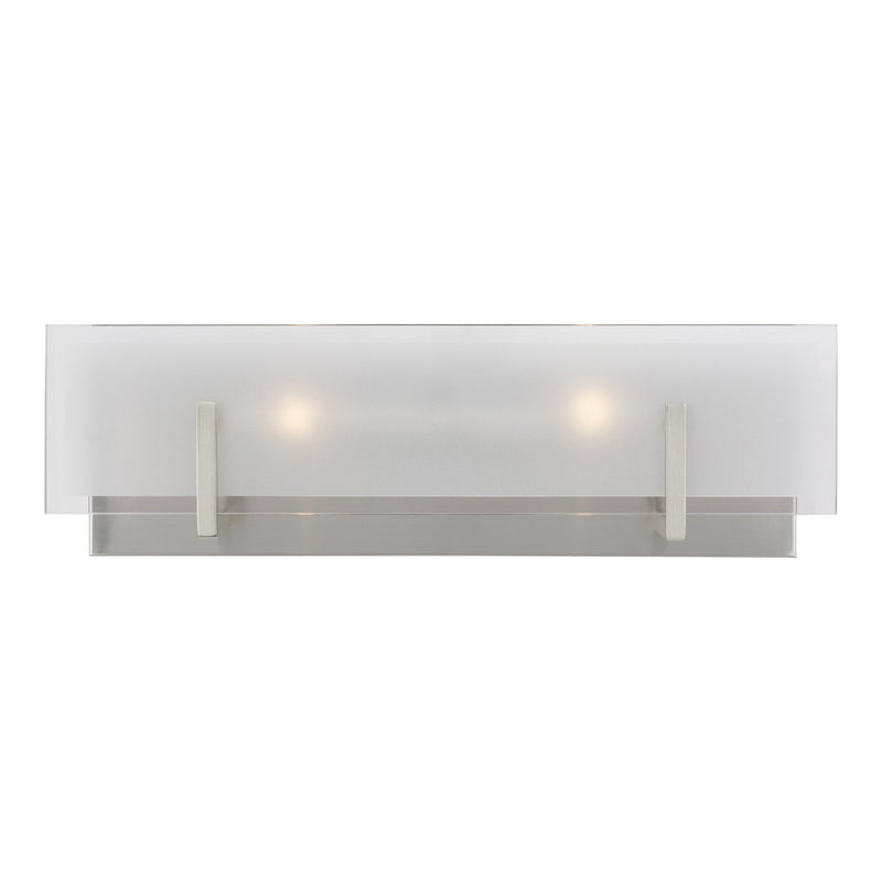 Syll 2-Light Bath Vanity Light in Brushed Nickel