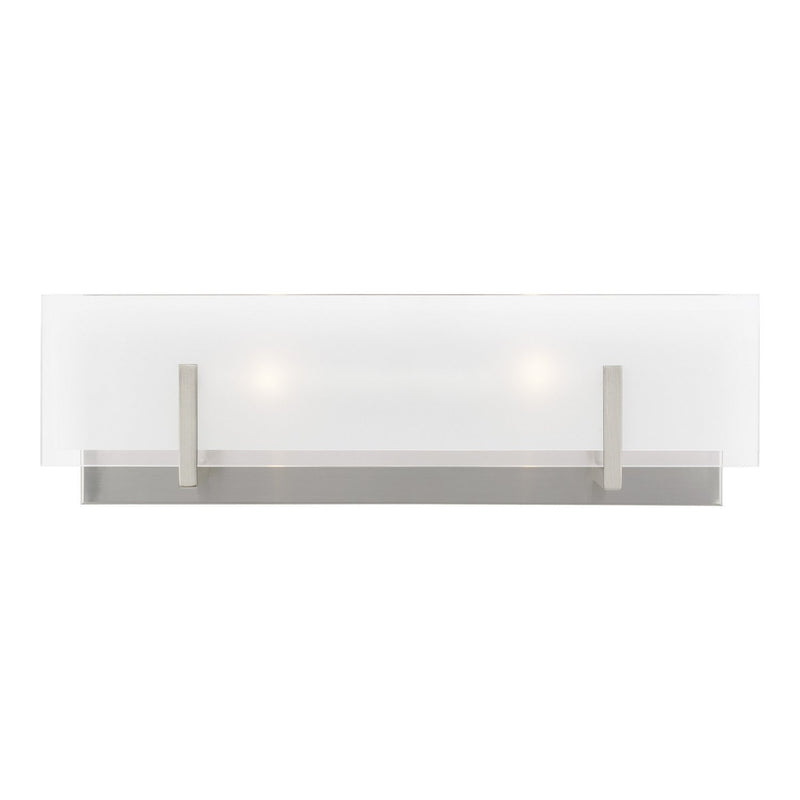 Syll 2-Light Bath Vanity Light in Brushed Nickel