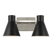 Towner 2-Light Bath Vanity Light in Brushed Nickel