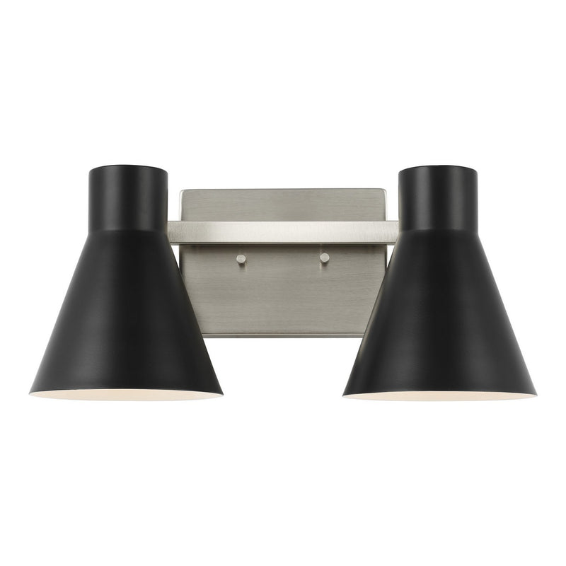 Towner 2-Light Bath Vanity Light in Brushed Nickel
