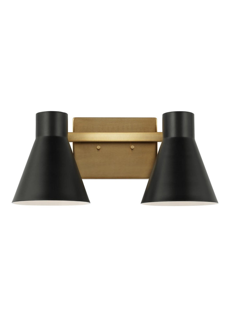 Towner 2-Light Bath Vanity Light in Satin Brass
