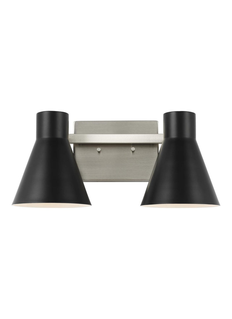Towner 2-Light Bath Vanity Light in Brushed Nickel