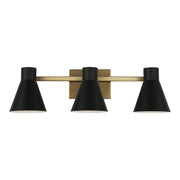Towner 3-Light Bath Vanity Light in Satin Brass
