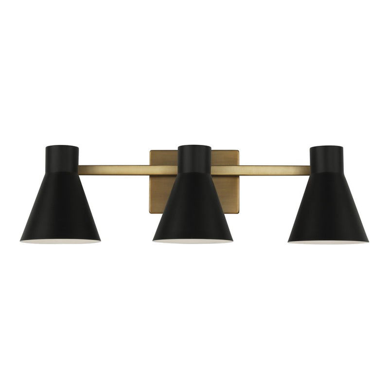 Towner 3-Light Bath Vanity Light in Satin Brass