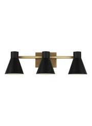 Towner 3-Light Bath Vanity Light in Satin Brass