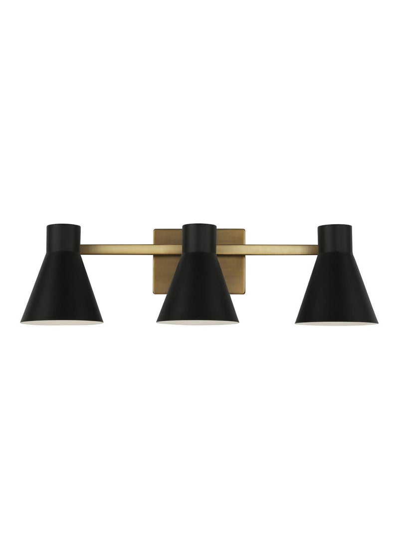 Towner 3-Light Bath Vanity Light in Satin Brass