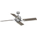Bedwin Collection 54" Four-Blade Galvanized Ceiling Fan