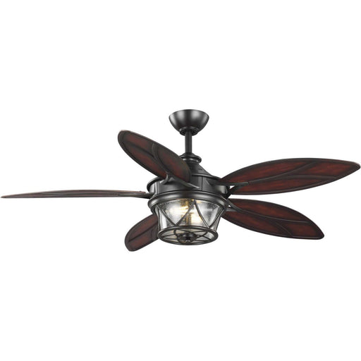 Alfresco 54" Outdoor Ceiling Fan with Light in Architectural Bronze