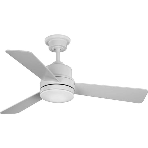 Trevina II 44" Ceiling Fan with Light in Satin White