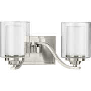 Kene Two Light Bath in Brushed Nickel