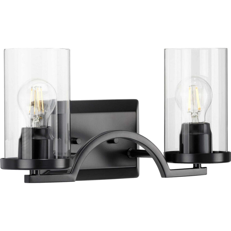 Lassiter 2-Light Bath Vanity Light in Black