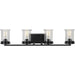 Winslett Four Light Bath in Black