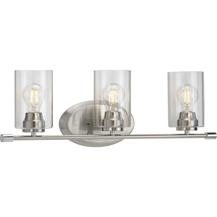 Riley Three Light Bath in Brushed Nickel