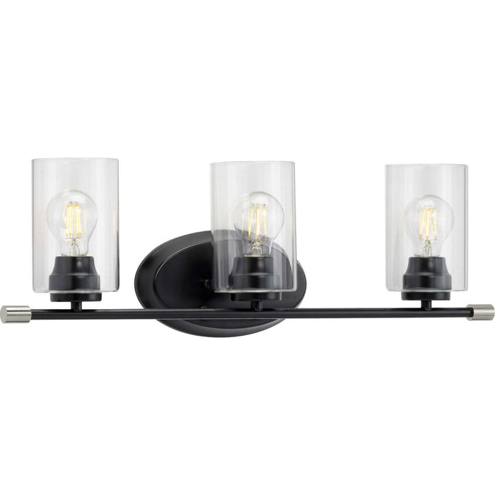 Riley Three Light Bath in Black