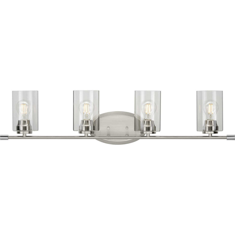 Riley 4-Light Bath Vanity Light in Brushed Nickel