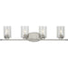 Riley Four Light Bath in Brushed Nickel