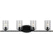 Riley Four Light Bath in Black