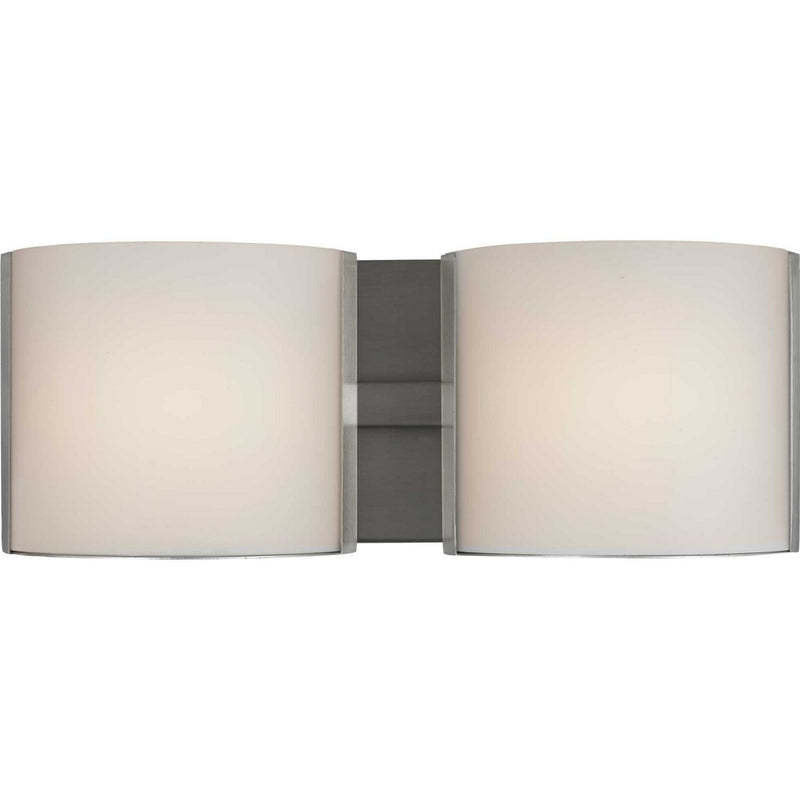 Arch 2-Light LED Bath Vanity Light in Brushed Nickel