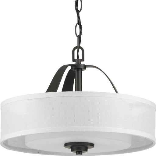 Kene Two Light Semi Flush Convertible in Graphite