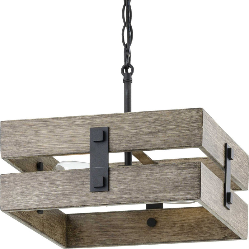 Hemsworth 2-Light Semi-Flush Mount in Black